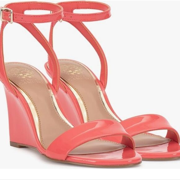 BRAND NEW VINCE CAMUTO JEFANY  ANKLE STRAP WEDGE SANDAL (WOMEN) - Picture 14 of 14